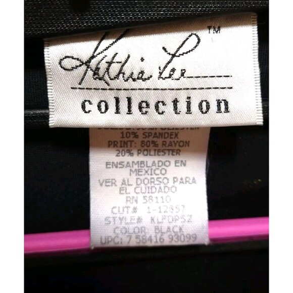 KATHIE LEE COLLECTION WOMANS L VINTAGE BLACK VELVET BURNOUT PAISLEY BLOUSE VEST - Picture 10 of 14